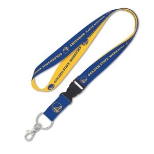 NEW - Wincraft Golden State Warriors Lanyard W/Detachable Buckle 1” (Blue/Gold)